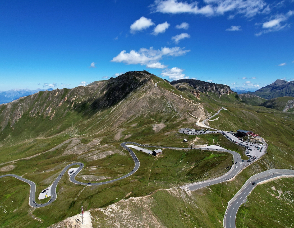 Luftbilder Luftbild - Großglockner in Österreich mit Weitsicht Panorama